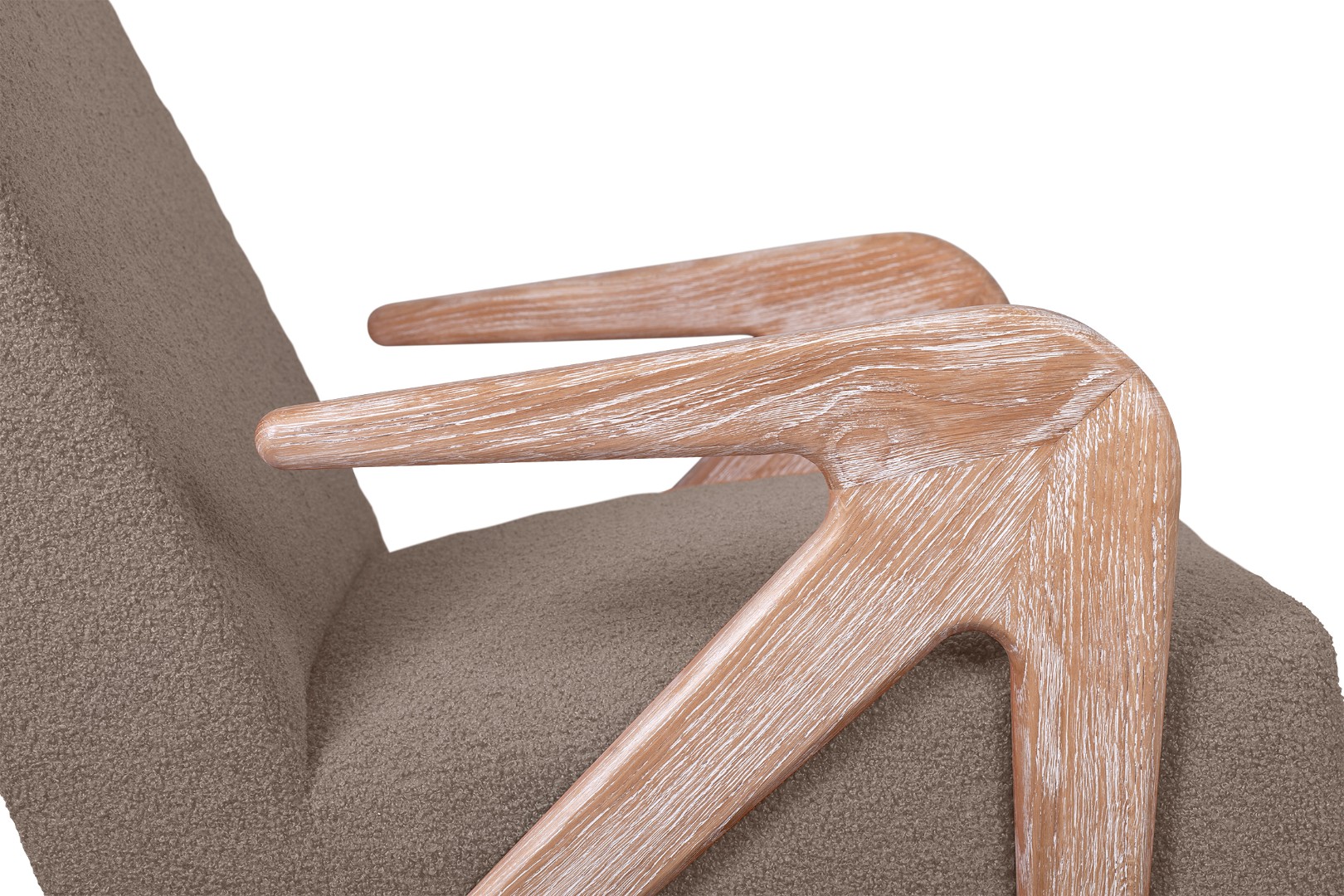 стильное Кресло с пуфом Arrow Oak V2