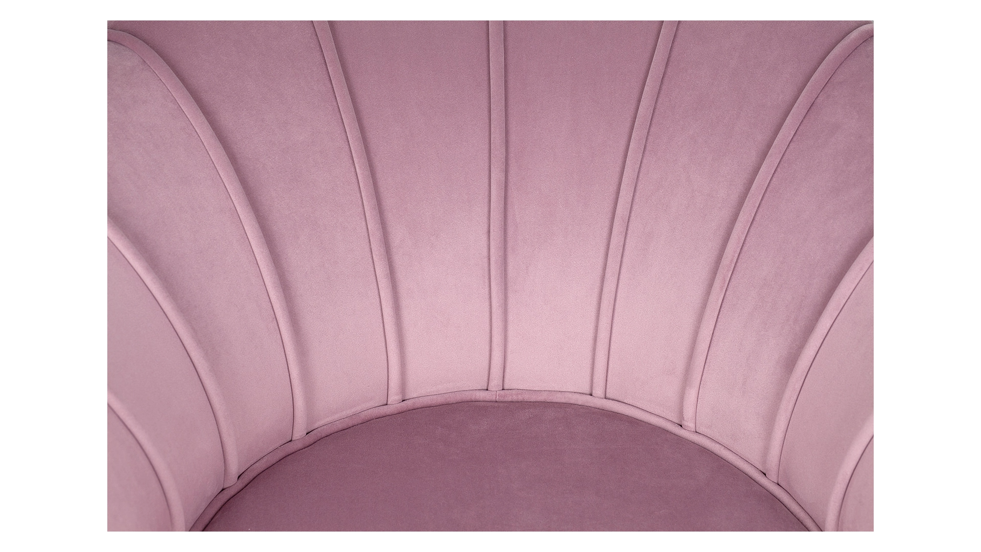 фото Кресло с пуфом ракушка Pearl Pink