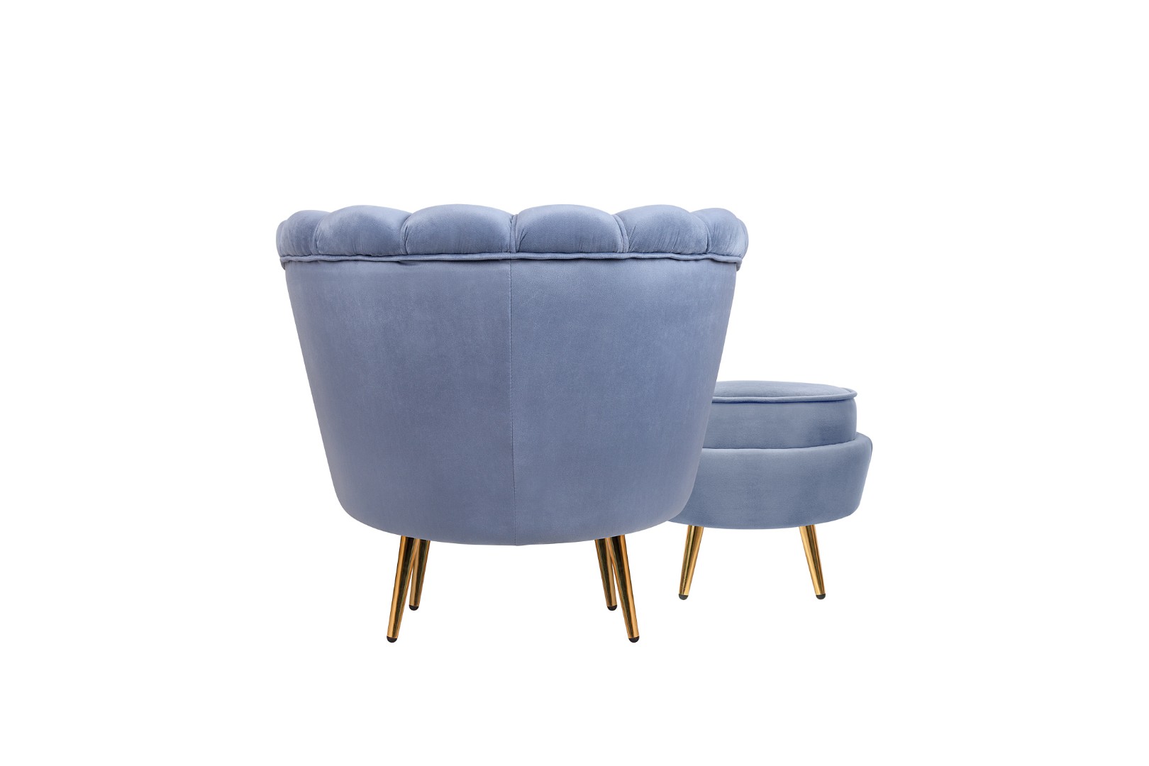 заказать Кресло с пуфом ракушка Pearl Sky