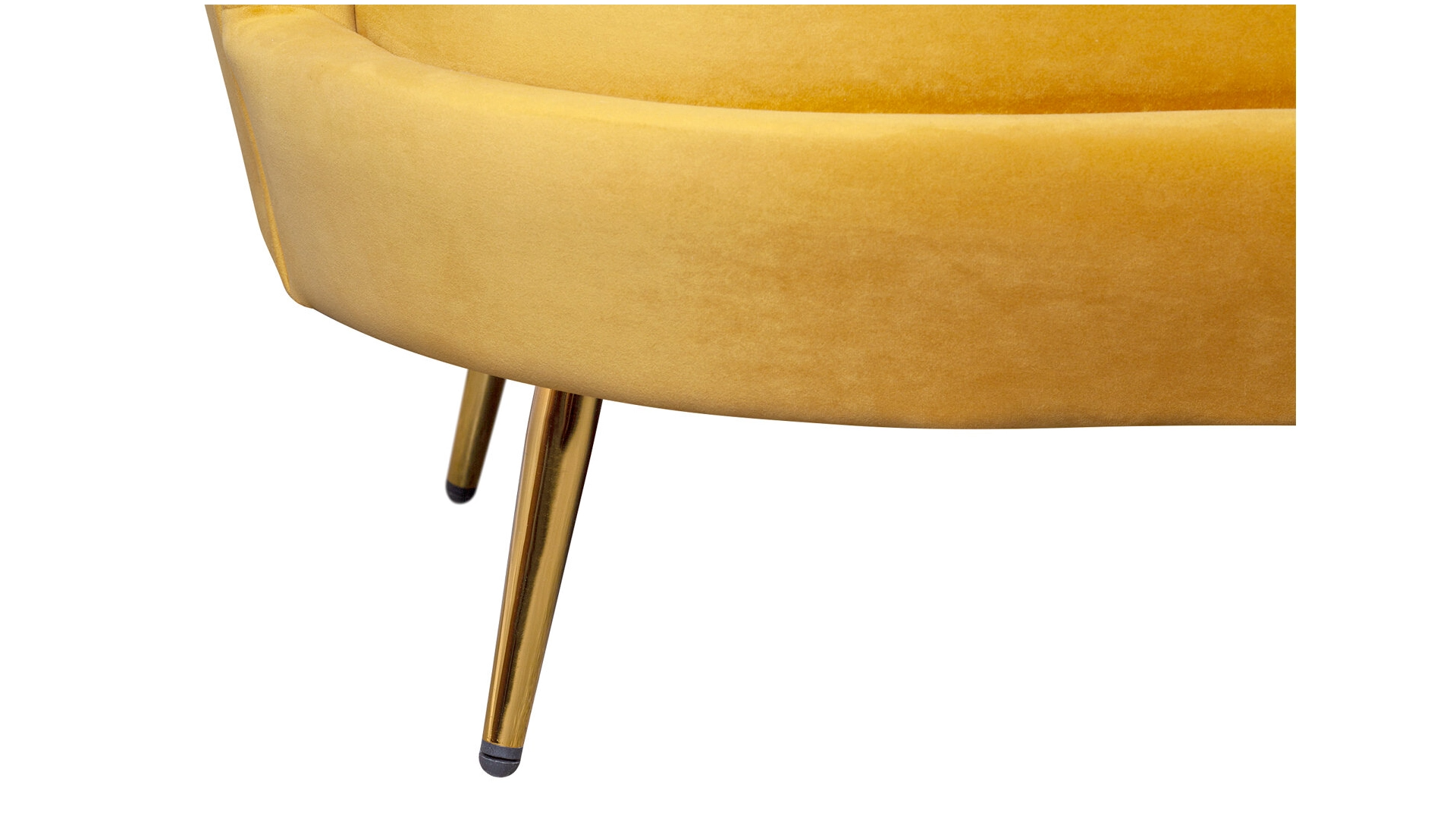 Комплект кресел и дивана ракушка Pearl Triple Yellow в интерьере