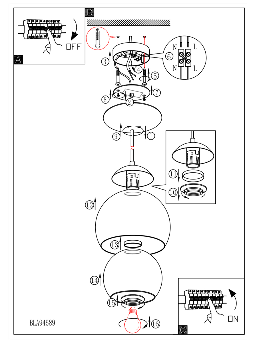 купить 94592 Подвесной потолочный светильник (люстра) ROCAMAR