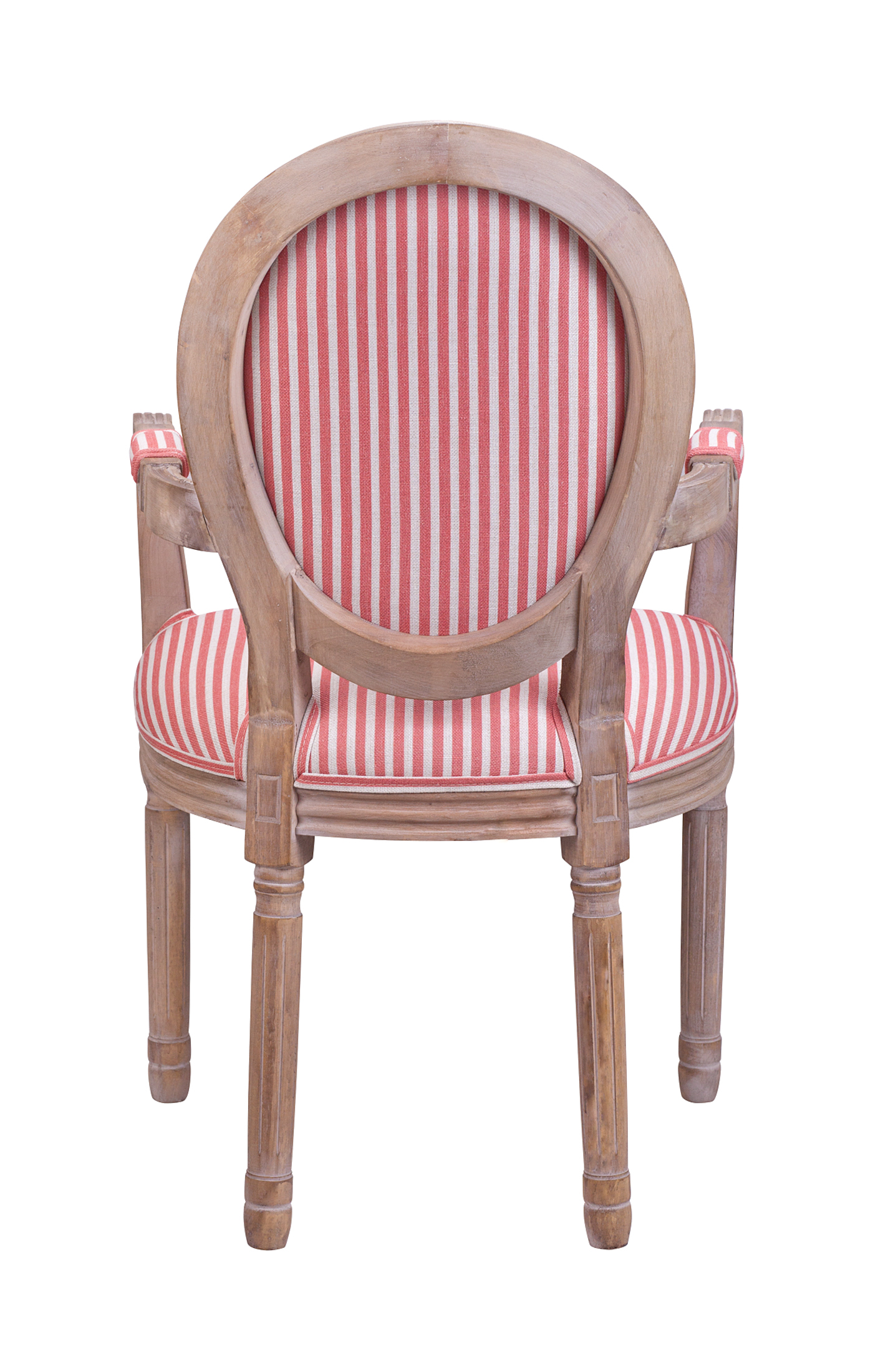 Мягкий стул с подлокотниками Volker Arm Pink Pinstripe в интернет-магазине