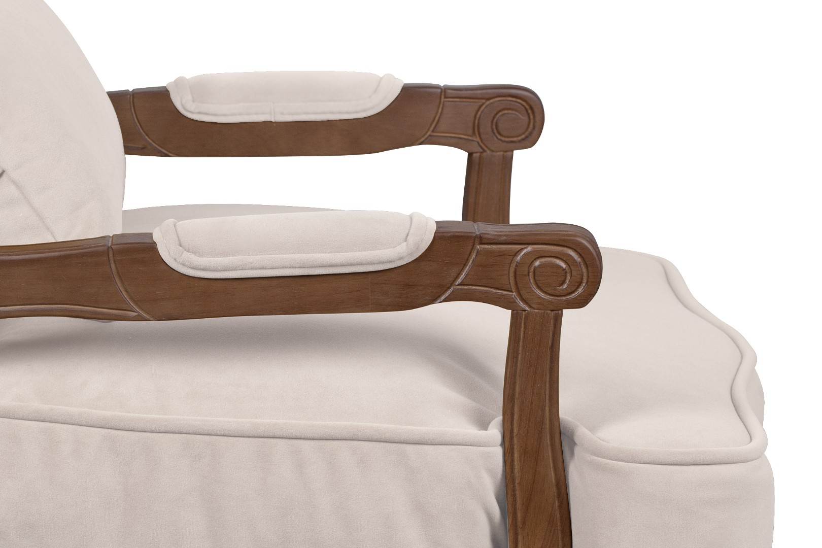 фото Мягкое полукресло с подлокотниками Nitro Beige V3 в интерьере