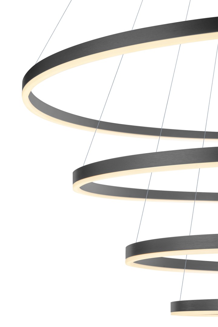 заказать Люстра Orblaze 4 rings 1000 black в интернет-магазине