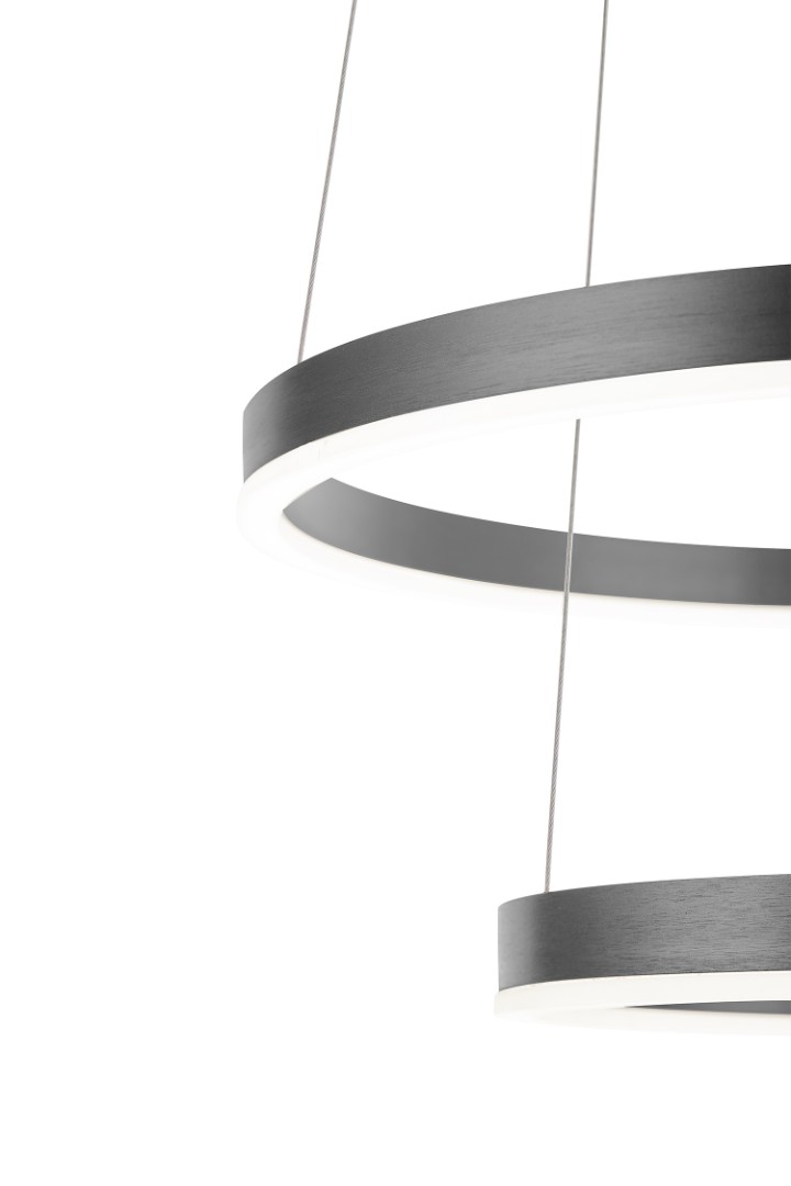 Люстра Orblaze 2 rings 1000 black в интернет-магазине