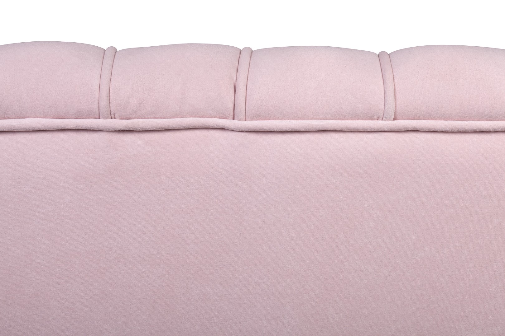 фото Дизайнерский диван Pearl Triple Pink на черных ножках