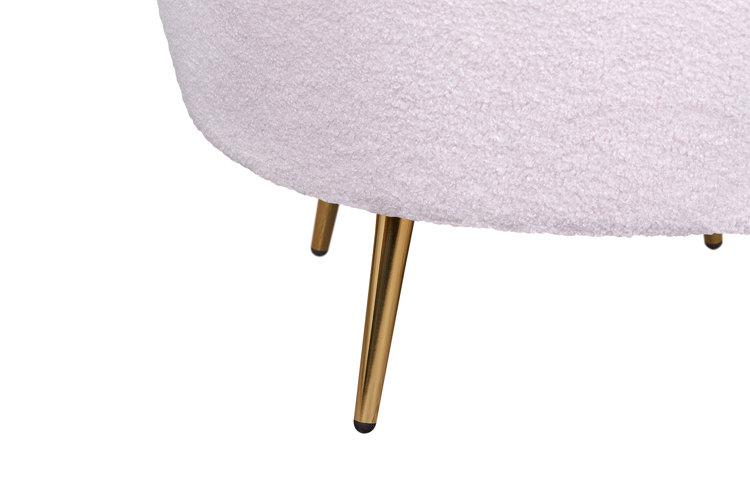 фото Низкое кресло Pearl Pink Boucle в интерьере