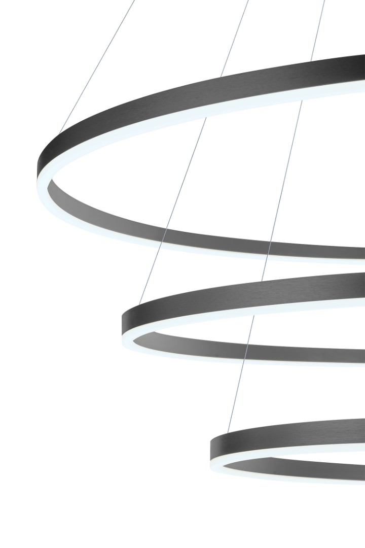 стильные Люстра Orblaze 3 rings 600 black