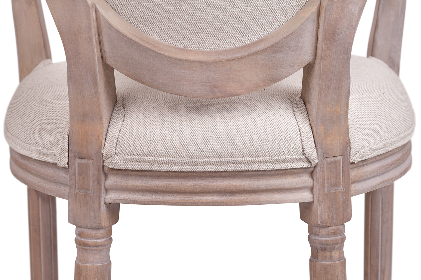 Мягкий стул с подлокотниками Volker Arm Beige V2 в интерьере