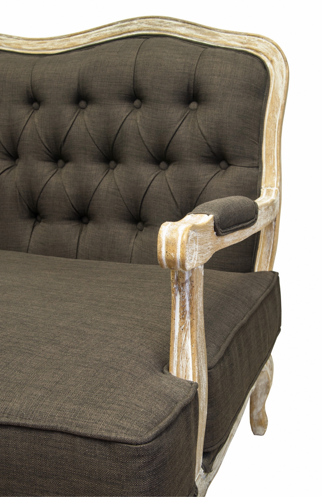 Двухместный дизайнерский диван Yareli Brown V2 в интернет-магазине в Москве Двухместный дизайнерский диван Yareli Brown V2 в интернет-магазине