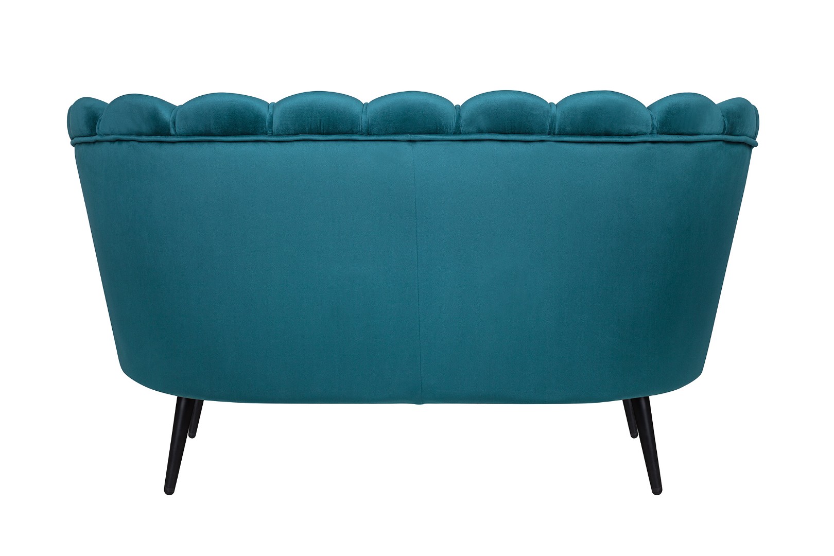 Диван ракушка Pearl Double Marine Velvet на черных ножках в интернет-магазине