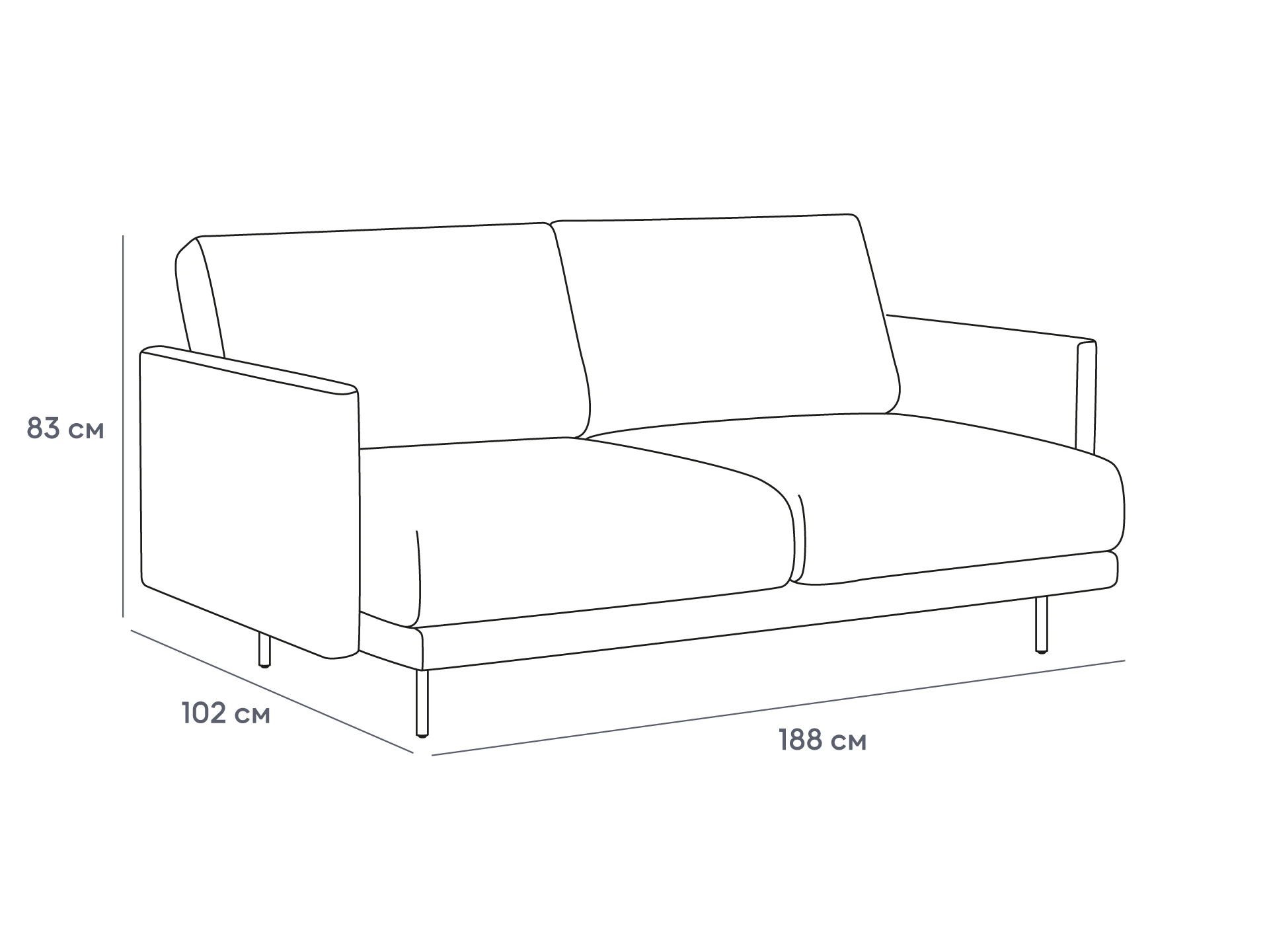 Диван Ricadi в интерьере