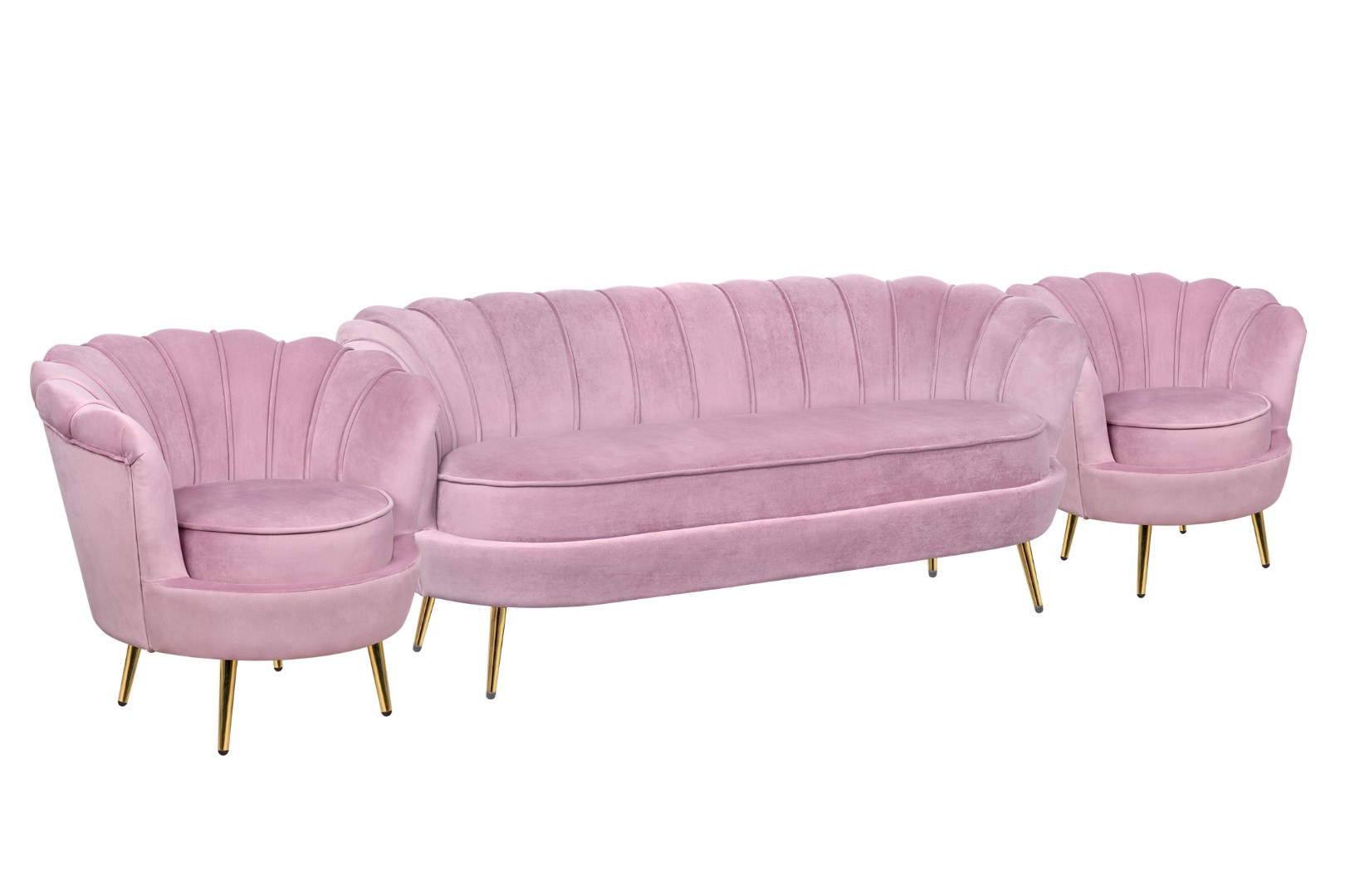 купить Комплект кресел и дивана ракушка Pearl Triple Pink
