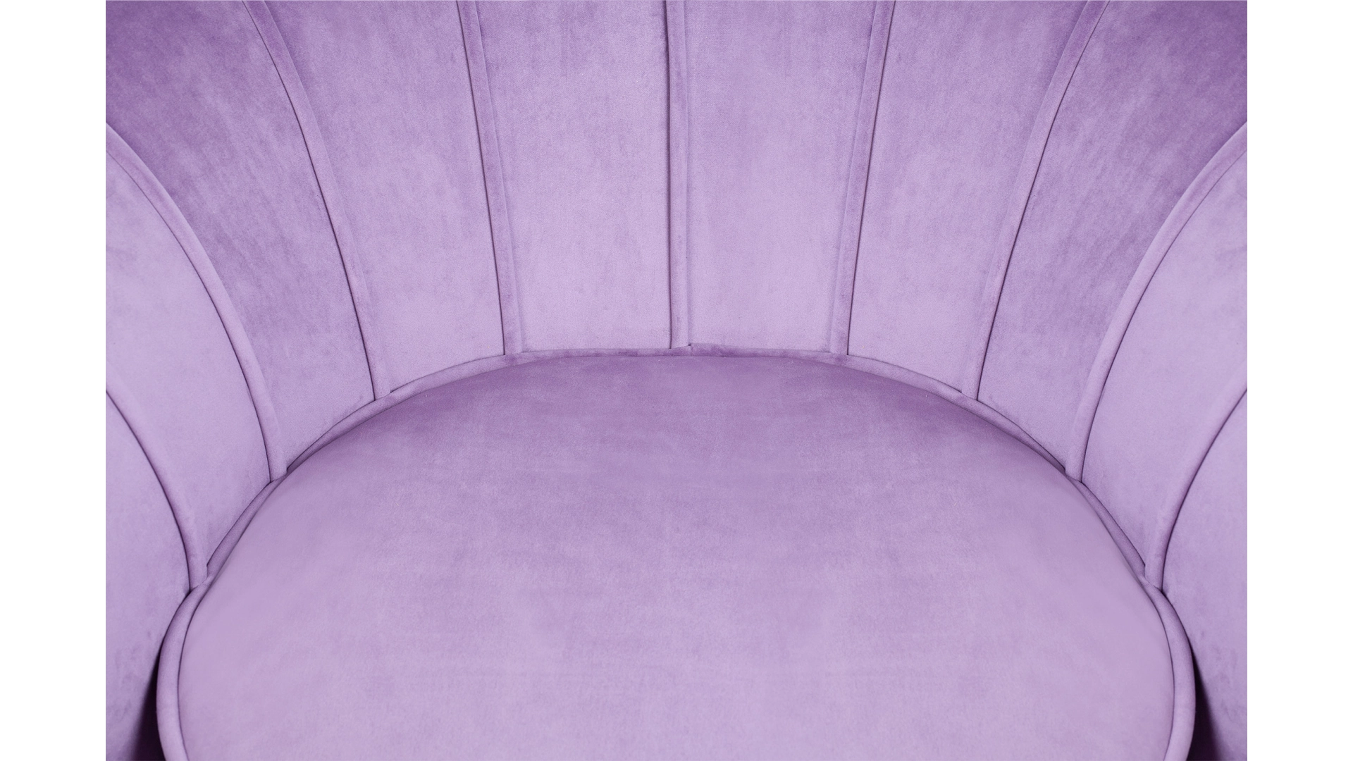 фото Кресло с пуфом ракушка Pearl Purple