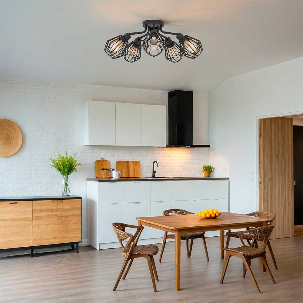 купить 31532 Люстра TARBES, 5x60W(E27), сталь, черный