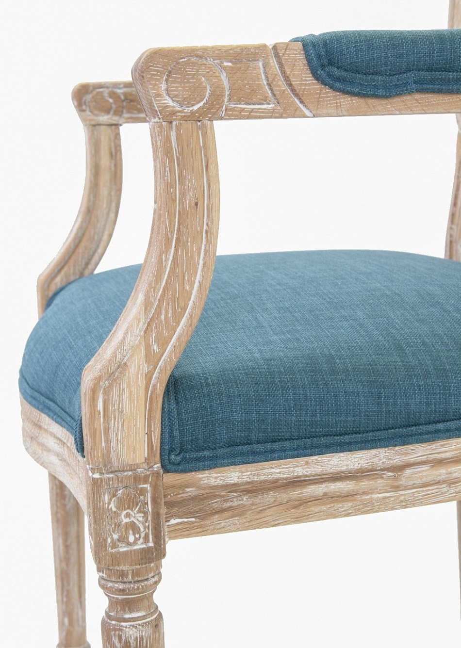 фото Мягкий стул с подлокотниками Diella Blue в Москве фото Мягкий стул с подлокотниками Diella Blue