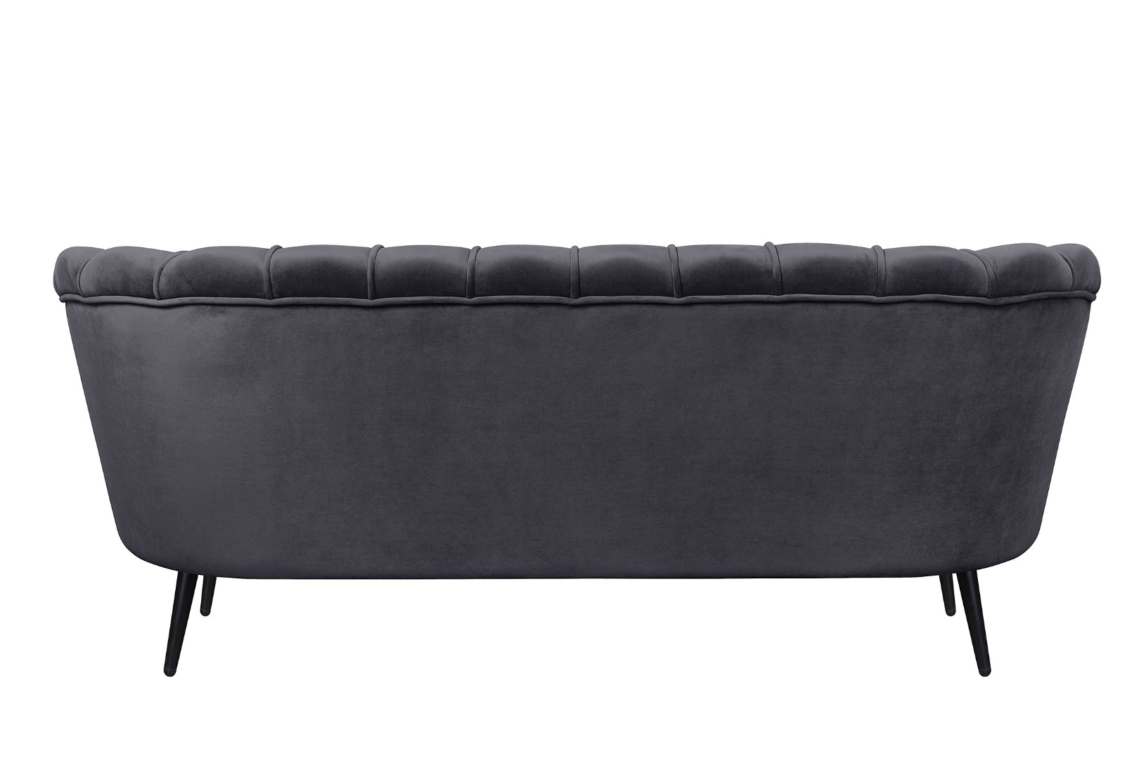 Диван ракушка для гостиниц Pearl Triple Black на черных ножках в интернет-магазине в Москве Диван ракушка для гостиниц Pearl Triple Black на черных ножках в интернет-магазине