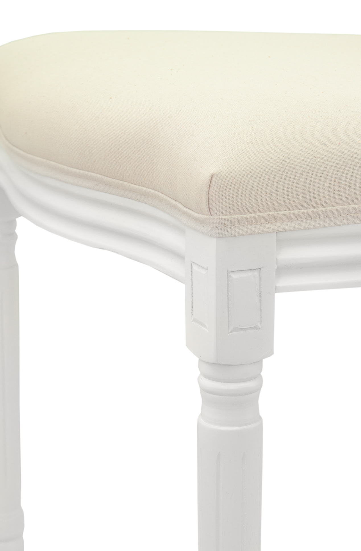 фото Дизайнерский обеденный стул Volker Beige and White