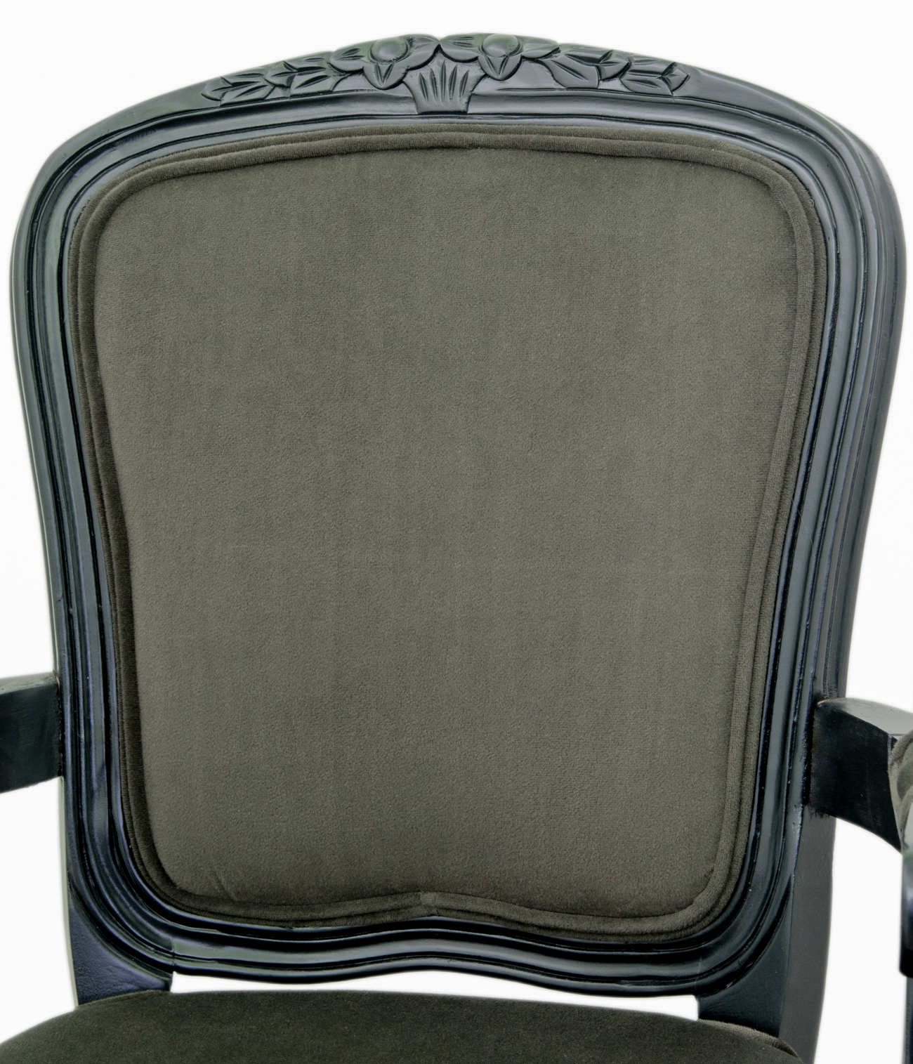 Мягкий стул с подлокотниками Gran Arm Grey в интерьере