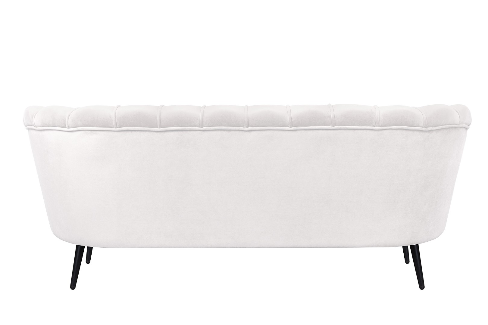 Диван ракушка Pearl Triple Beige на черных ножках в интернет-магазине