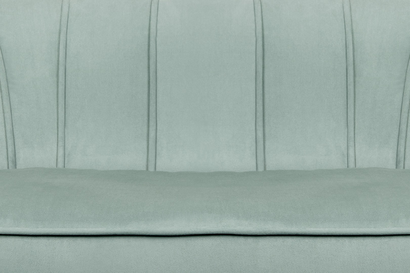 фото Диван ракушка для гостиниц Pearl Triple Green на черных ножках