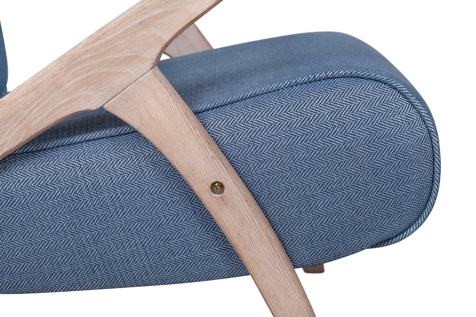 Низкое кресло Fobos blue в интерьере