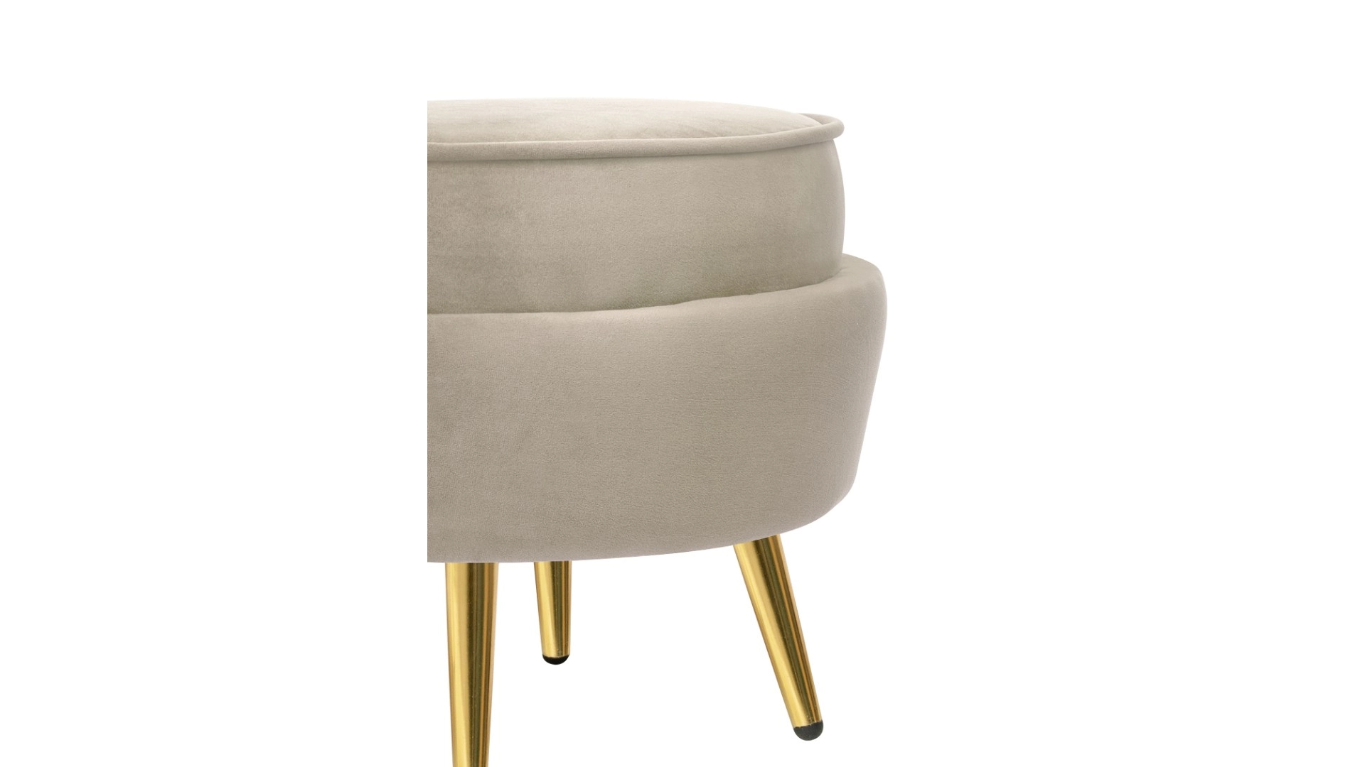 заказать Кресло с пуфом ракушка Pearl Taupe в интернет-магазине