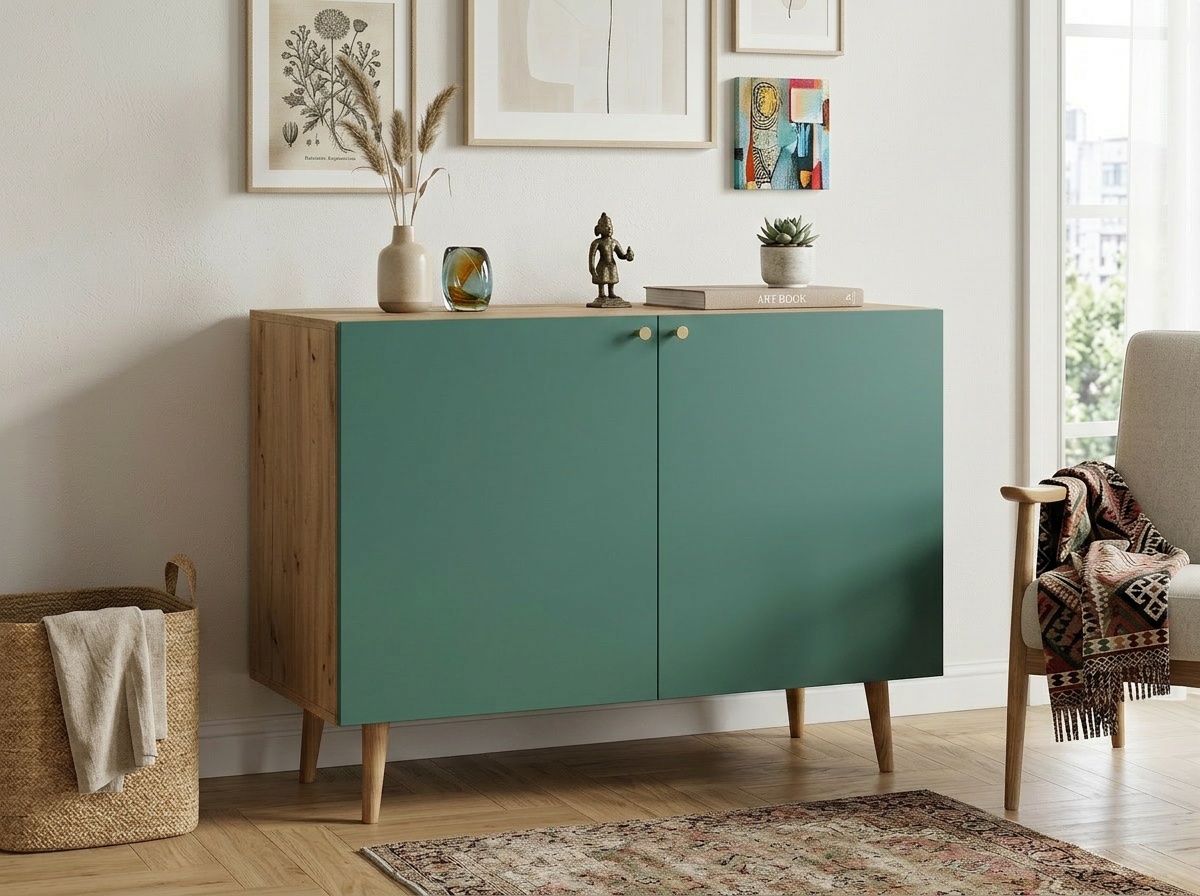 купить Комод с принтом 3 "Бербер (Berber)" две дверки арт BB04/Print_6000