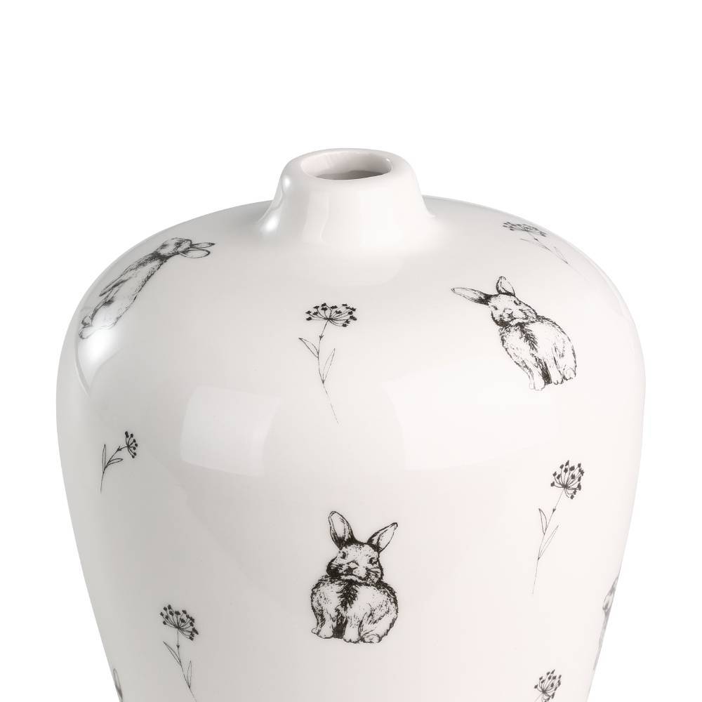 заказать 427907 Ваза GOPENG ?140, H190 керамика, белый, черный в Москве заказать 427907 Ваза GOPENG ?140, H190 керамика, белый, черный