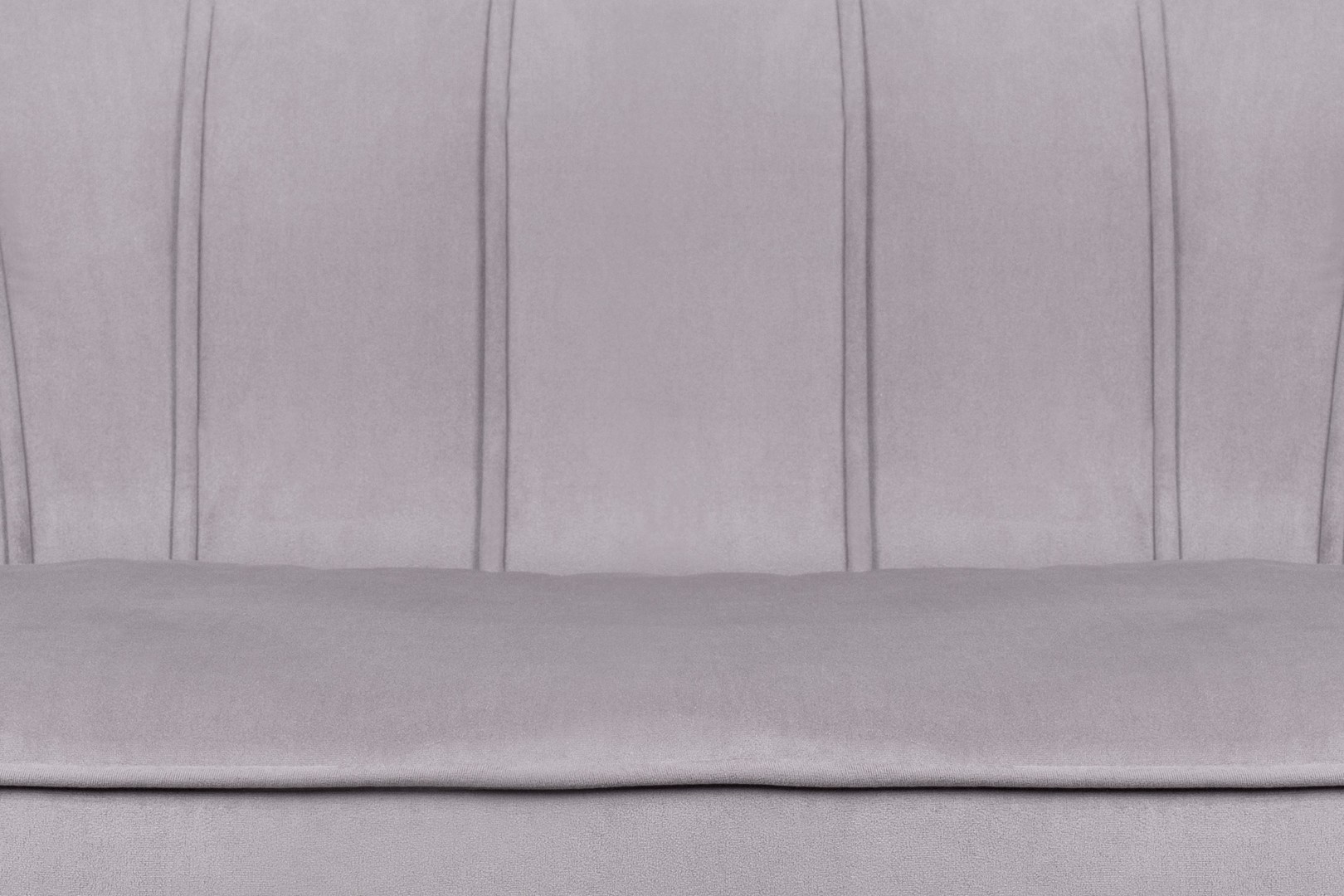 фото Диван ракушка Pearl Double Grey на черных ножках