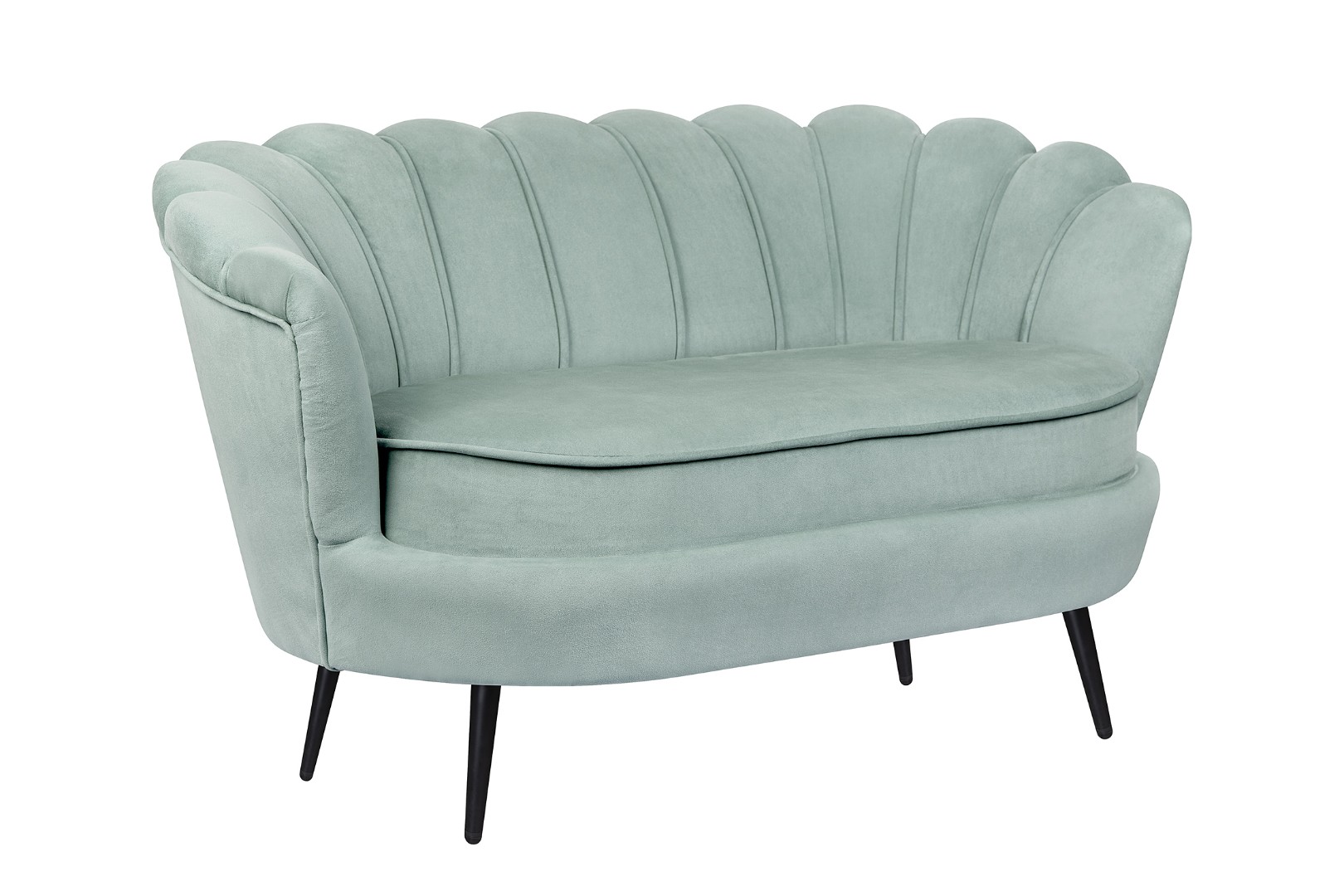 купить Диван ракушка Pearl Double Green на черных ножках в Москве купить Диван ракушка Pearl Double Green на черных ножках