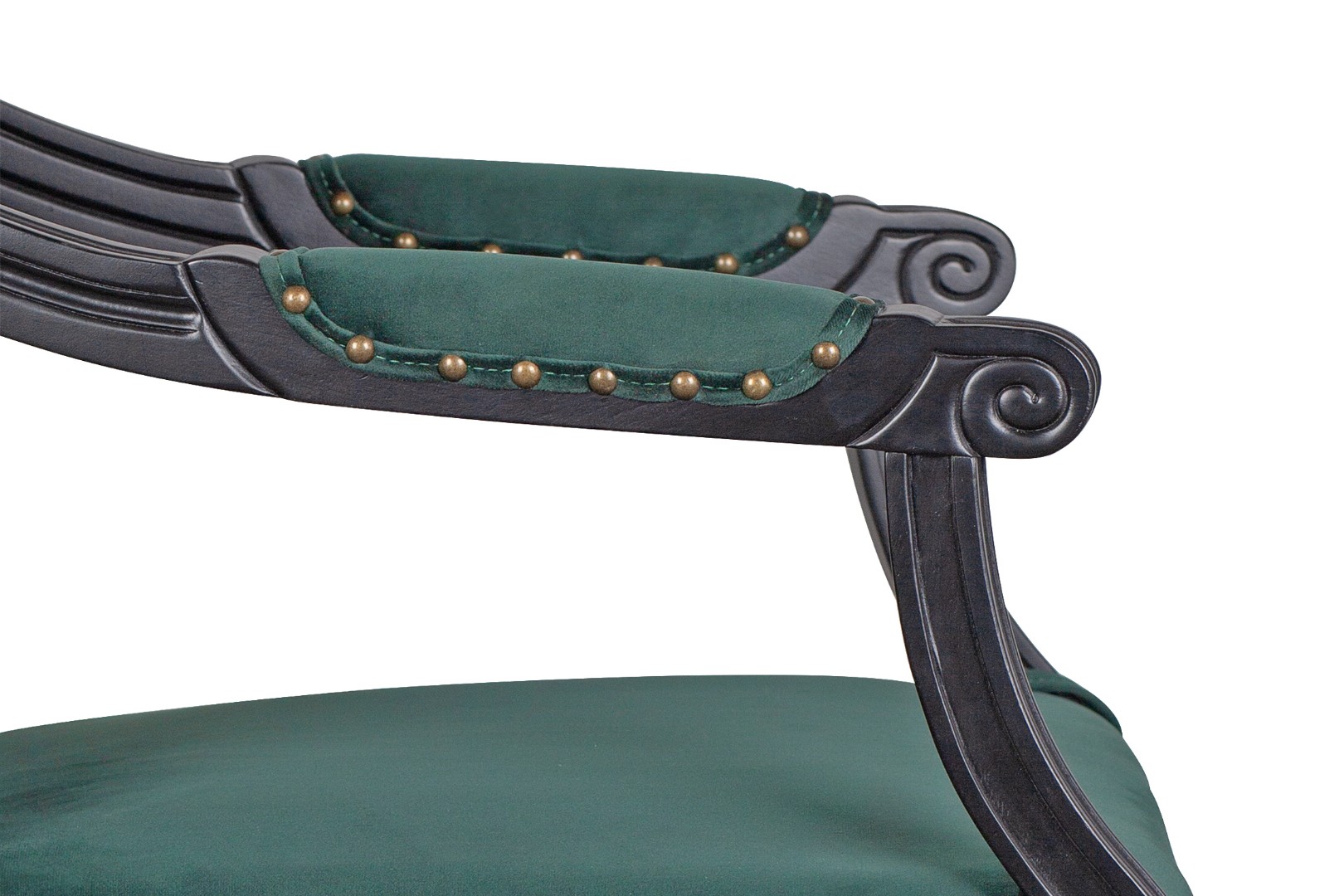 купить Мягкий стул с подлокотниками Runako Green в интернет-магазине