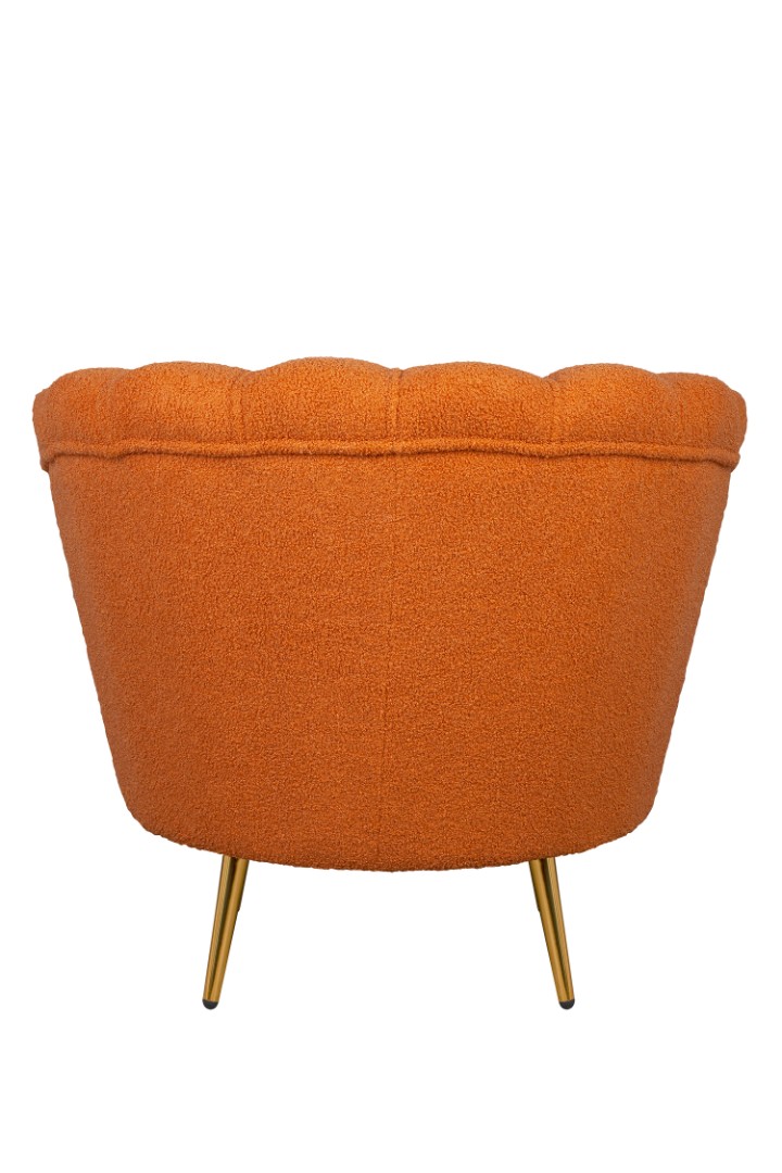 Низкое кресло Pearl Orange Boucle в интернет-магазине
