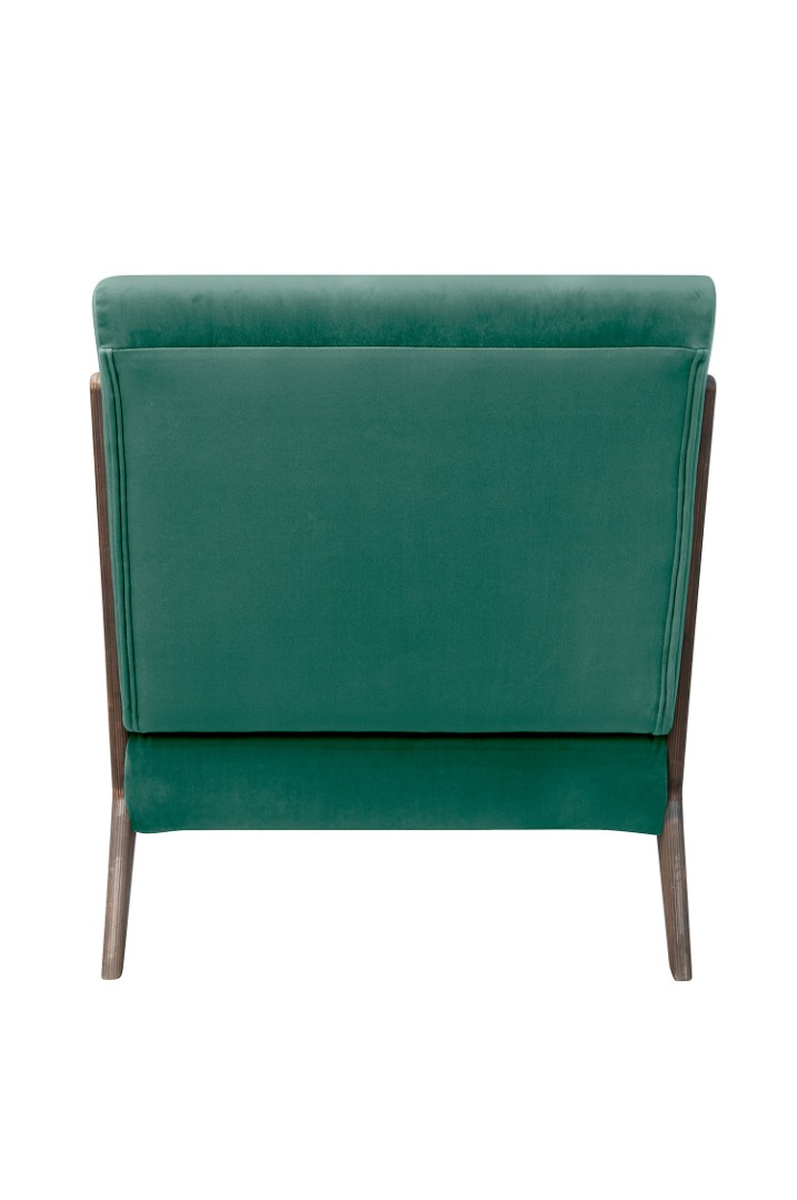 заказать Низкое кресло с деревянными подлокотниками Mody Green V2 цвет зеленый в Москве заказать Низкое кресло с деревянными подлокотниками Mody Green V2 цвет зеленый