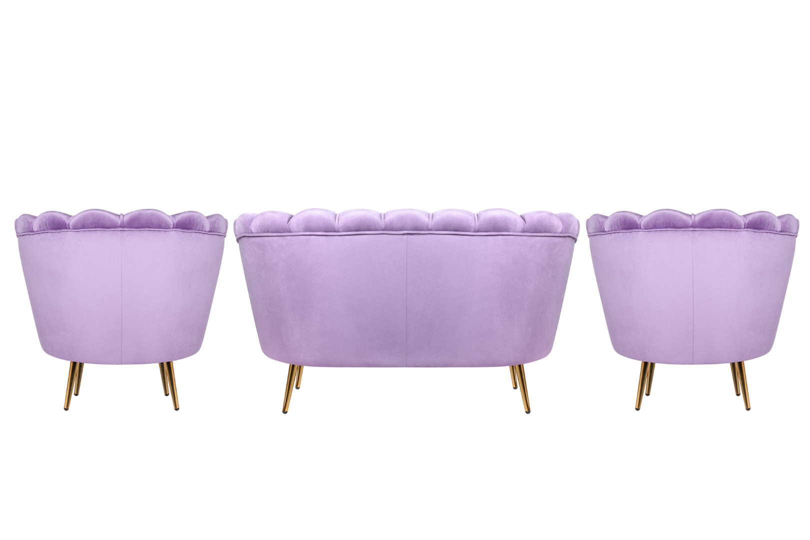 заказать Комплект кресел и дивана ракушка Pearl Double Purple