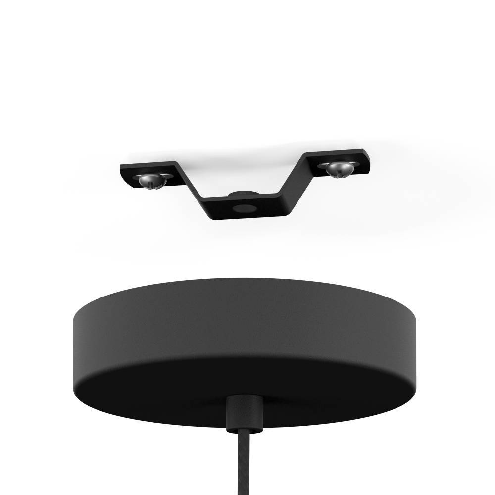 43892 Подвесной светильник (люстра) PONTEFRACT, 1X40W (E27), H1100, ?420, сталь, черный в интернет-магазине