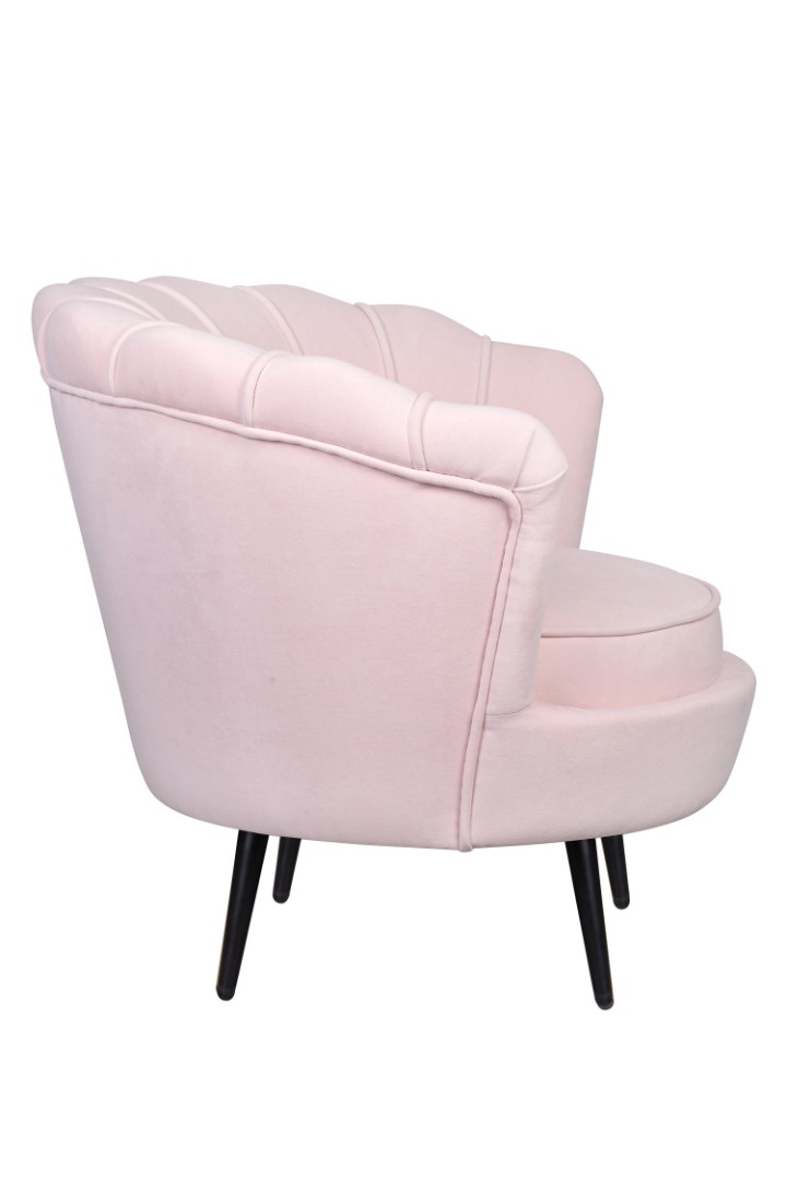 заказать Низкое кресло ракушка Pearl розовый V2 на черных ножках в Москве заказать Низкое кресло ракушка Pearl розовый V2 на черных ножках