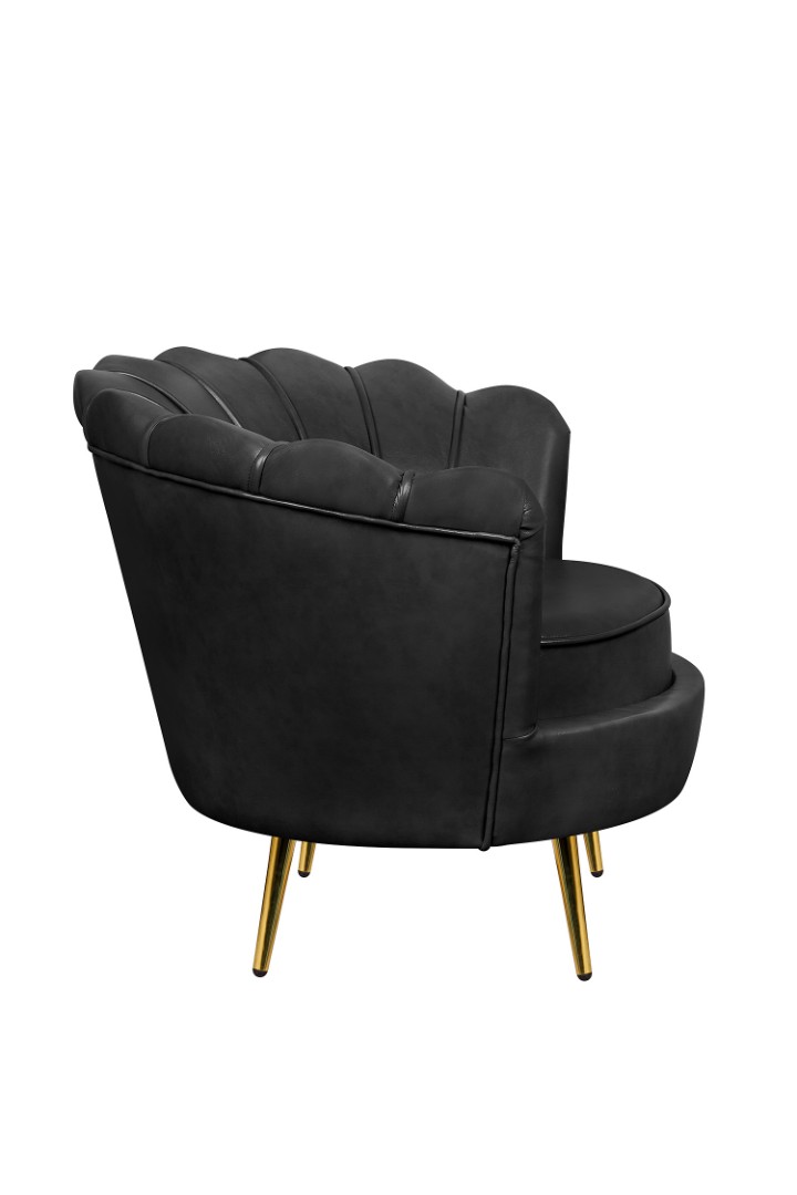 заказать Низкое кресло ракушка Pearl Black V2