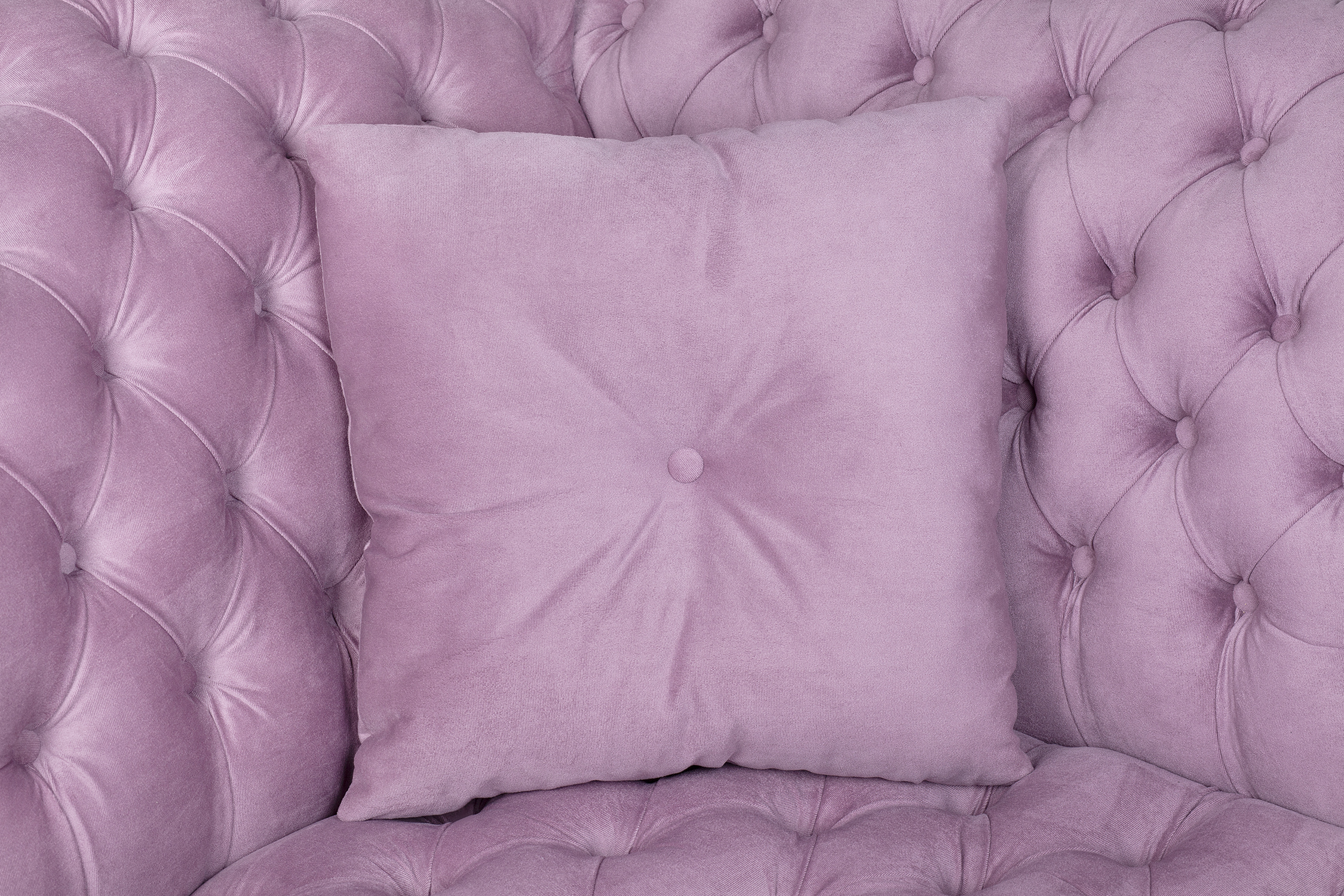 Двухместный диван Lina розовый в интерьере