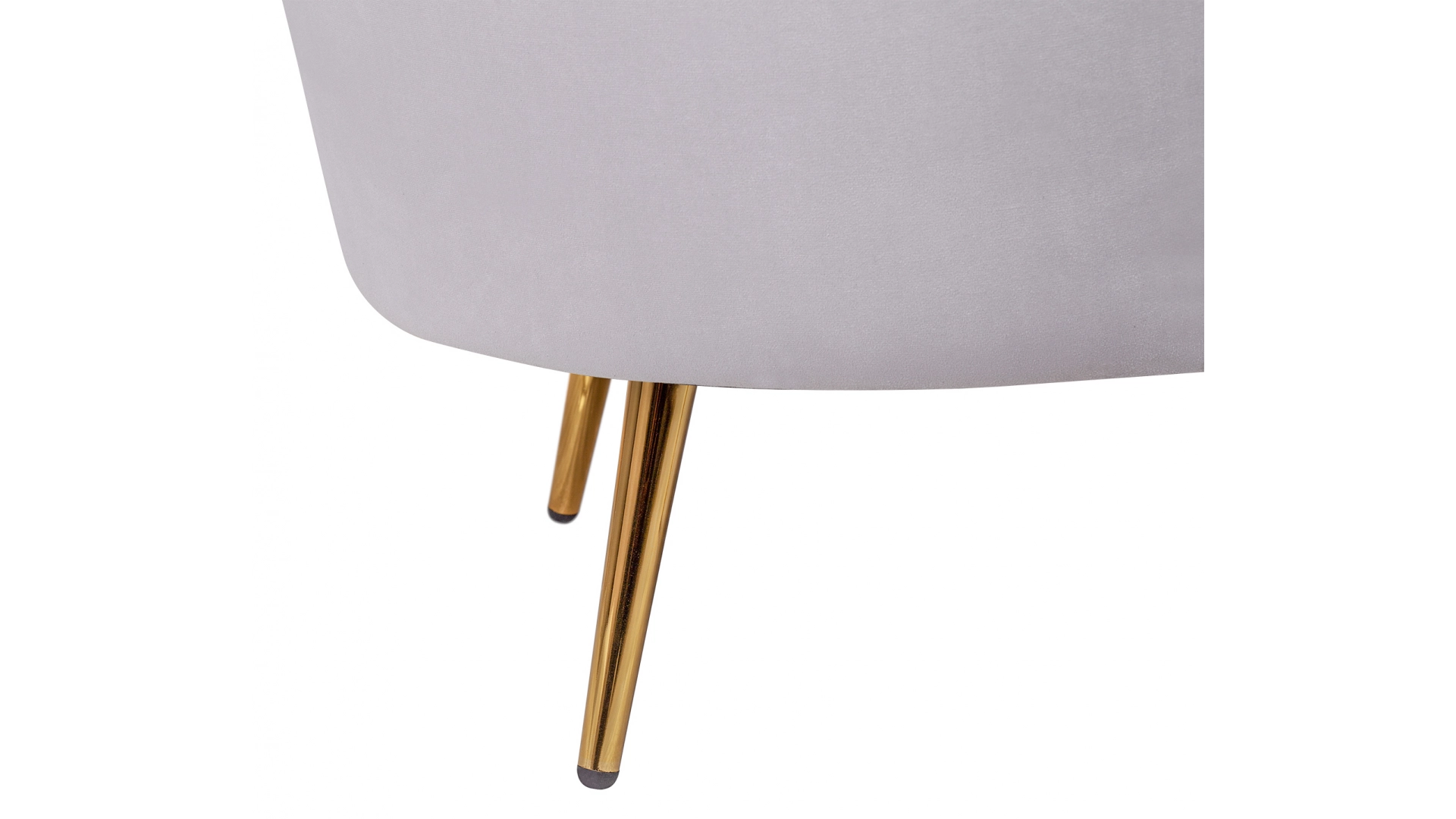 Кресло с пуфом ракушка Pearl Grey в интерьере