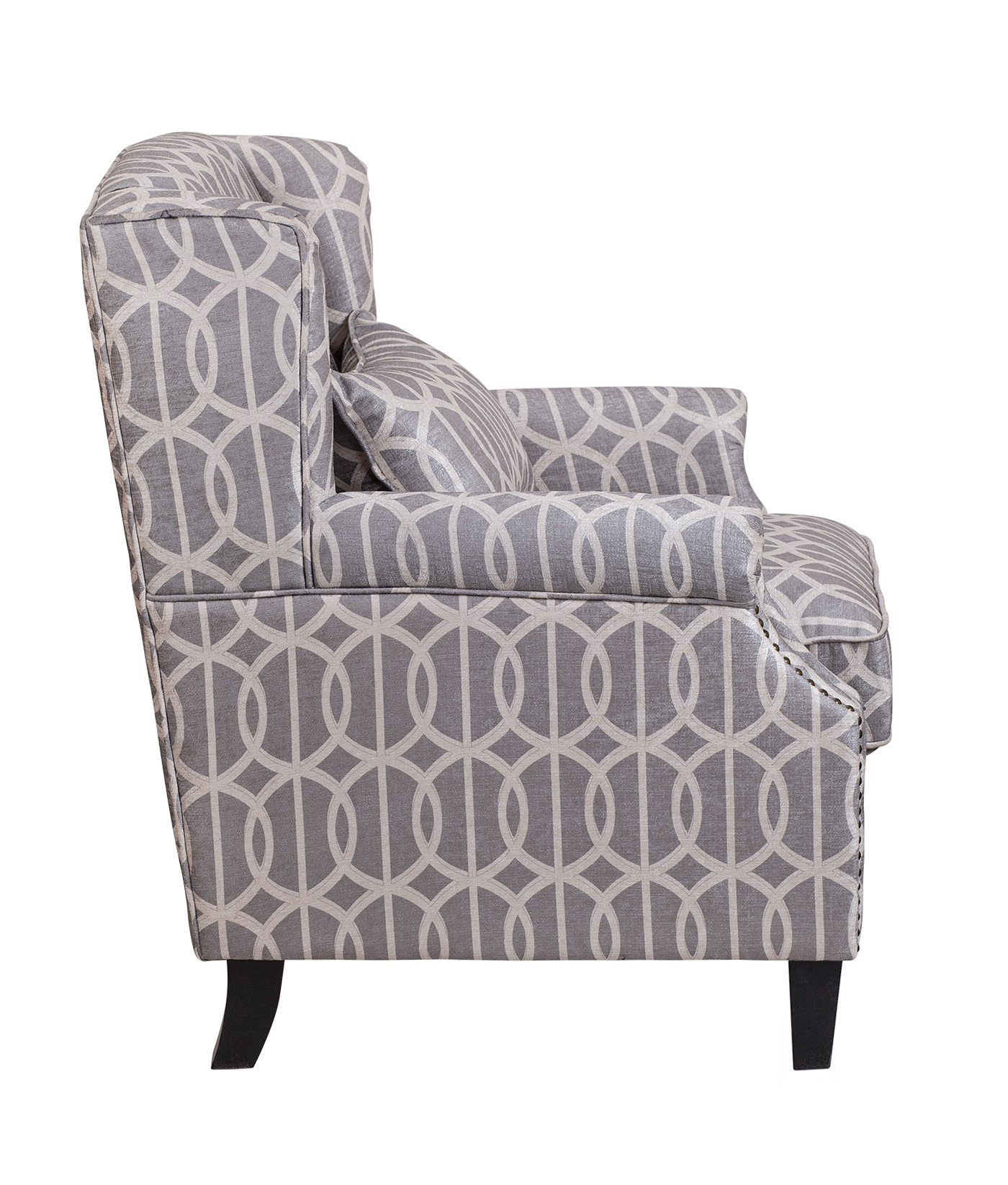 заказать Мягкое полукресло с подлокотниками Scott Grey