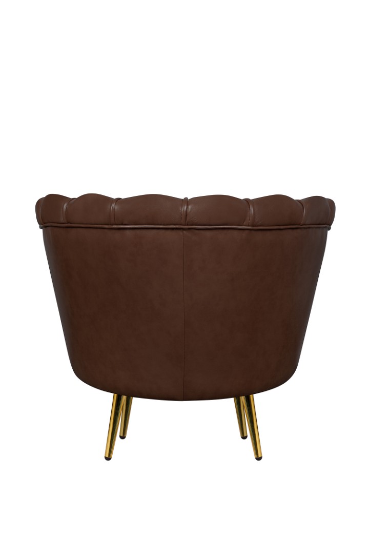 Низкое кресло ракушка Pearl Brown V2 в интернет-магазине