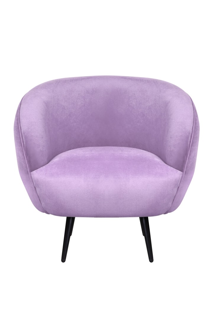 купить Мягкое кресло Benee Purple на черных ножках