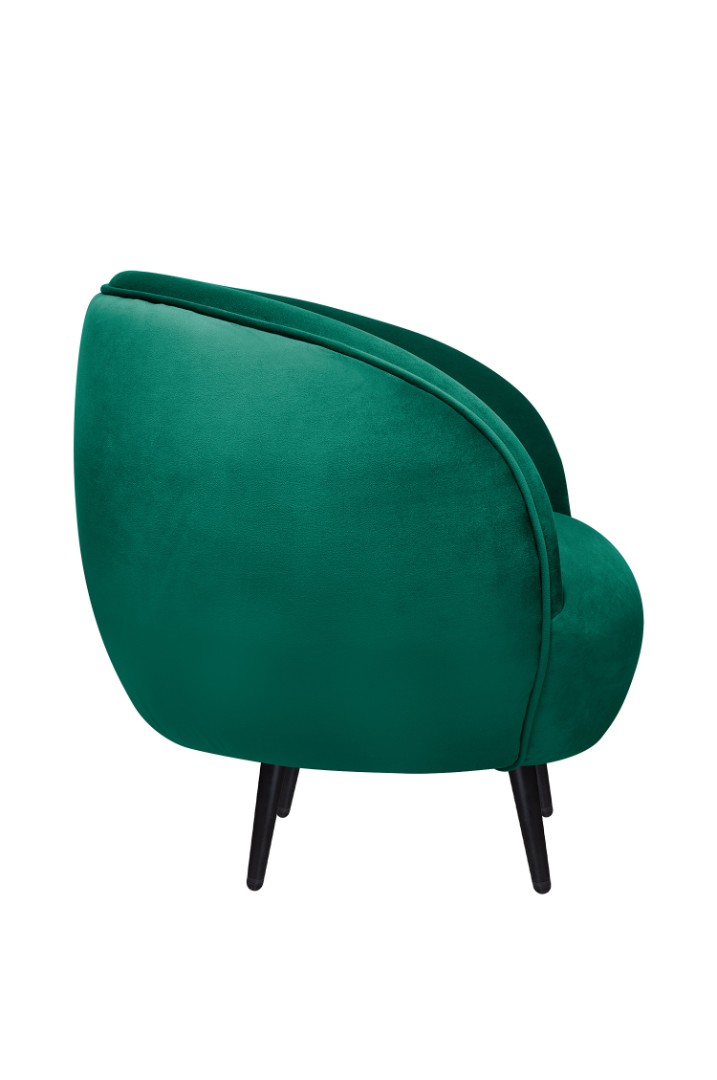 заказать Мягкое кресло Small Benee Green V2 на черных ножках