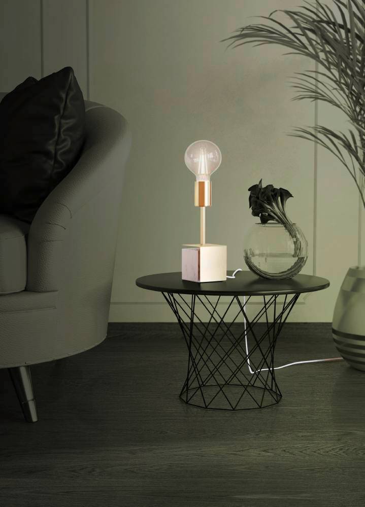 купить 390169 Настольная лампа CARMITA, 1x40W(E27), сталь, камень, мрамор, белый в Москве купить 390169 Настольная лампа CARMITA, 1x40W(E27), сталь, камень, мрамор, белый