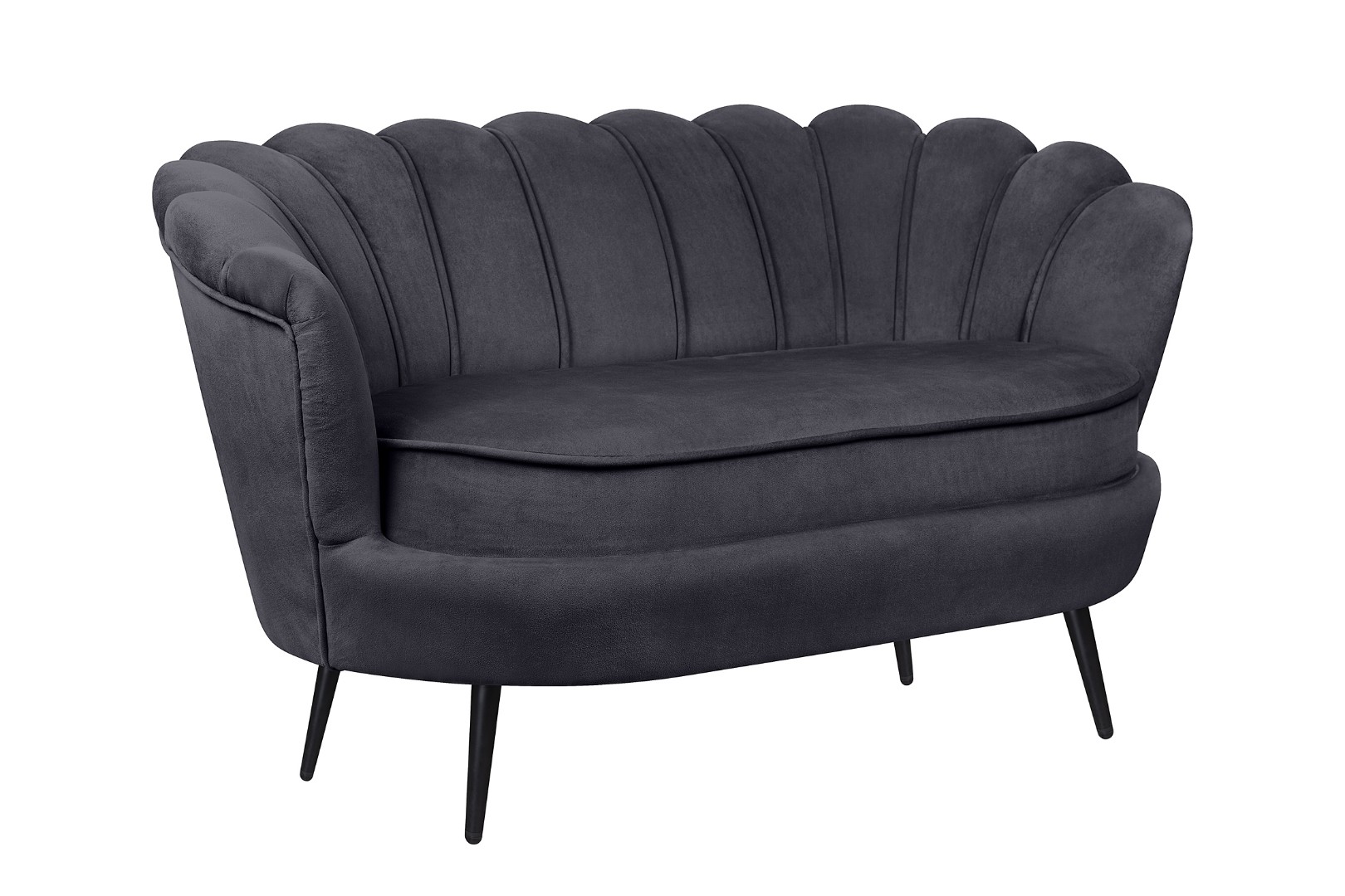 купить Дизайнерский диван Pearl Double Black на черных ножках