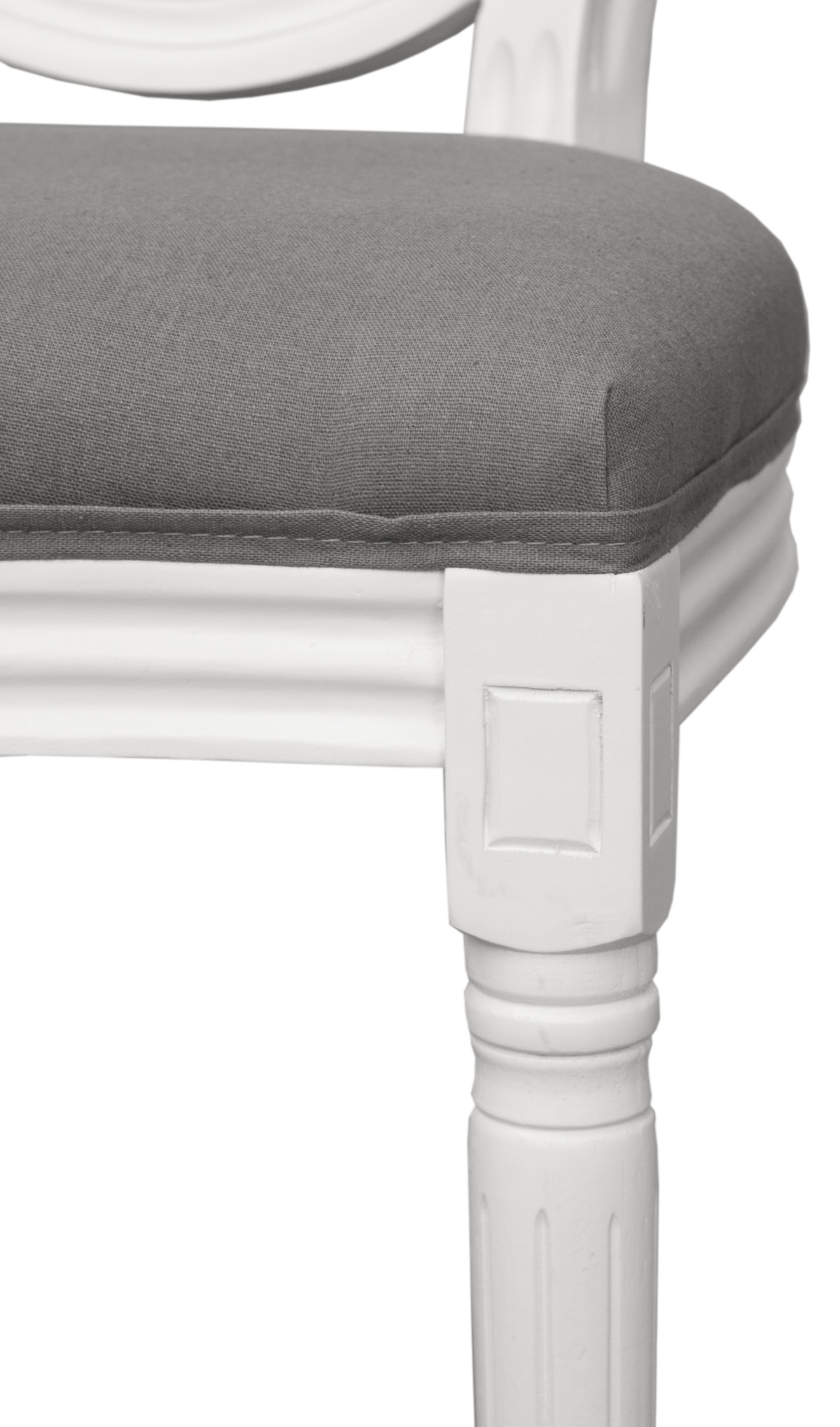 фото Дизайнерский обеденный стул модерн Volker Grey and White в Москве фото Дизайнерский обеденный стул модерн Volker Grey and White