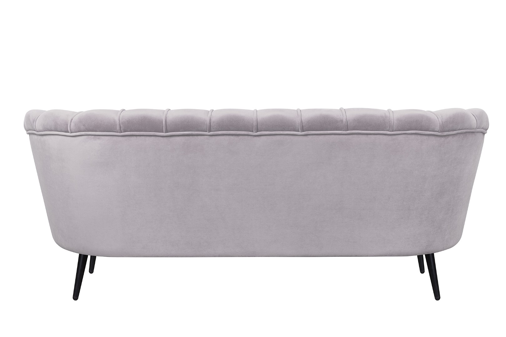 Дизайнерский диван для гостиниц Pearl Triple Grey на черных ножках в интернет-магазине