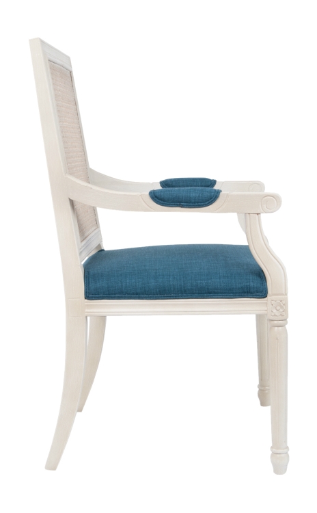 купить Мягкий стул с подлокотниками Wilton White в Москве купить Мягкий стул с подлокотниками Wilton White