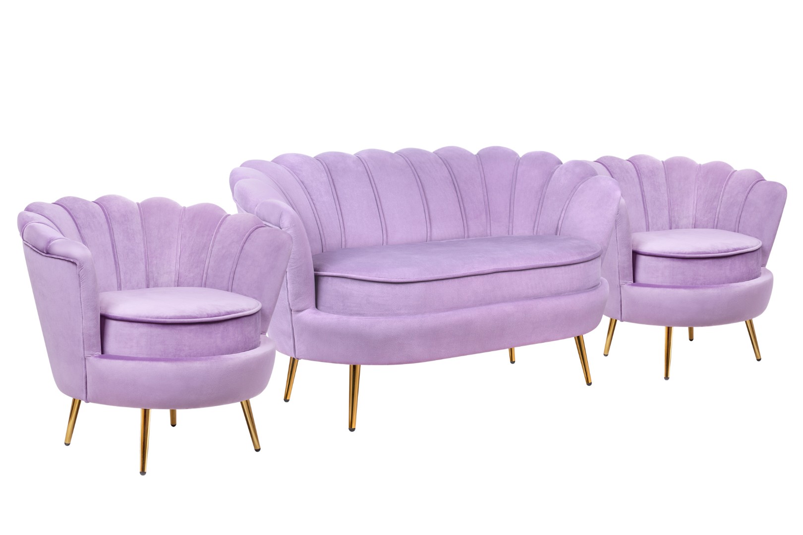 купить Комплект кресел и дивана ракушка Pearl Double Purple